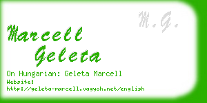 marcell geleta business card